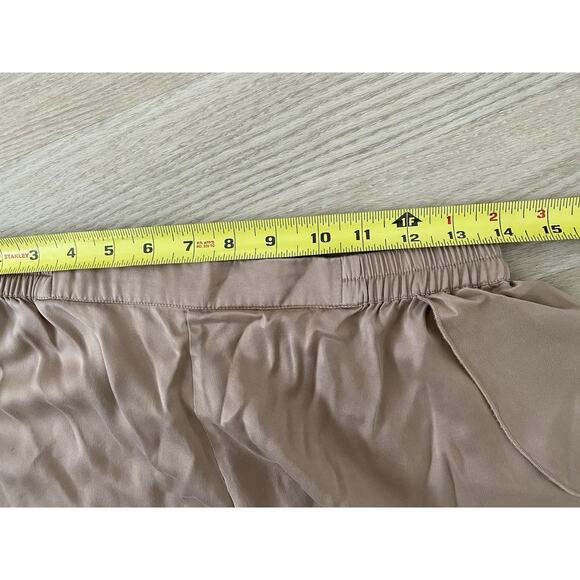 Lunya Washable Silk Tulip Back Pajama Set S Otium Tan Luxury Loungwear Comfy - Picture 15 of 16